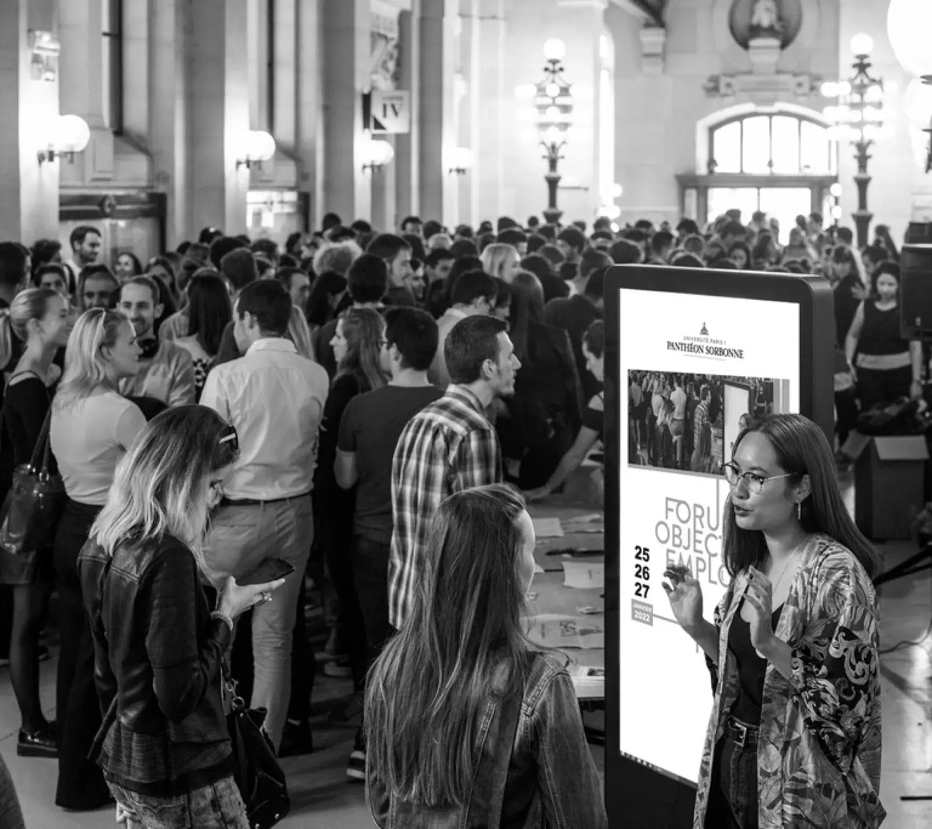 étudiants présents lors du forum objectif emploi