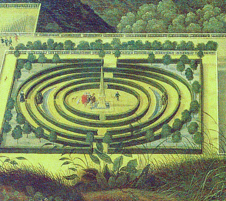 Jacques Fouquier, Hortus Palatinus (détail), ca. 1614-1616, Kurpfälzisches Museum, Heidelberg