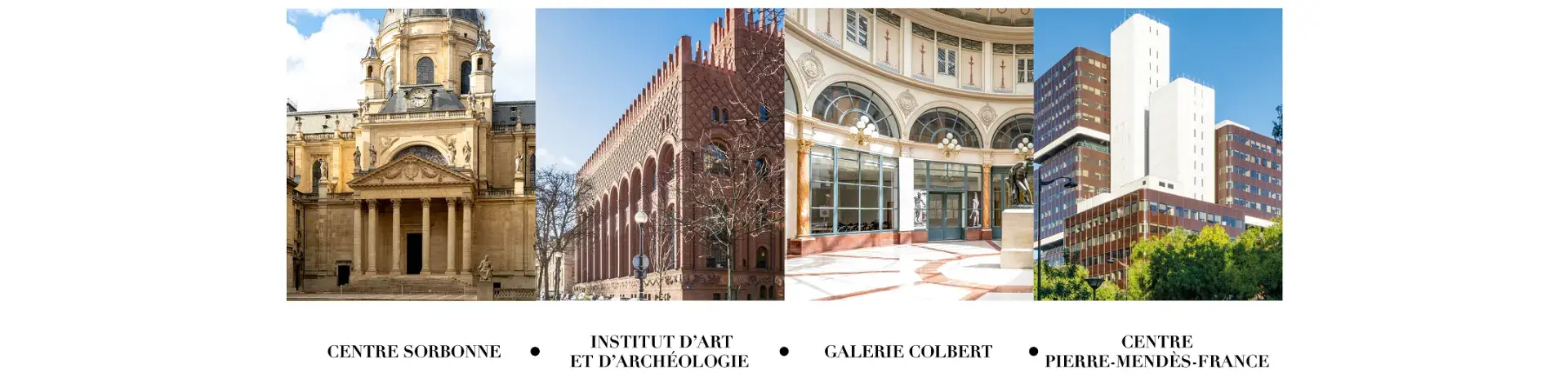 Centre Sorbonne, Institut d'Art et d'Archéologie, Galerie Colbert, Centre Pierre-Mendès-France