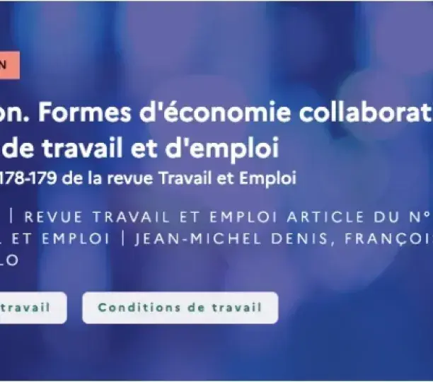 Introduction. Formes d'économie collaborative et conditions de travail et d'emploi