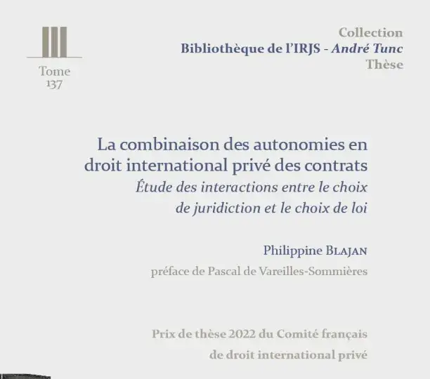 La combinaison des autonomies en droit international privé des contrats